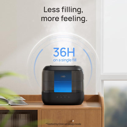 DREO 4L Humidifiers for Bedroom, 36H Runtime, 28 dB Quiet, HM311