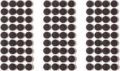 Felt Pads Small 3/8" Felt Pads for Cabinet Doors Bumpers, Cabinet Cushion Dots Felt Cabinet Door Stops, Self Adhesive Thick Bumper Pads to Protect Surfaces -Anti Scratch 234 Pcs Round Brown