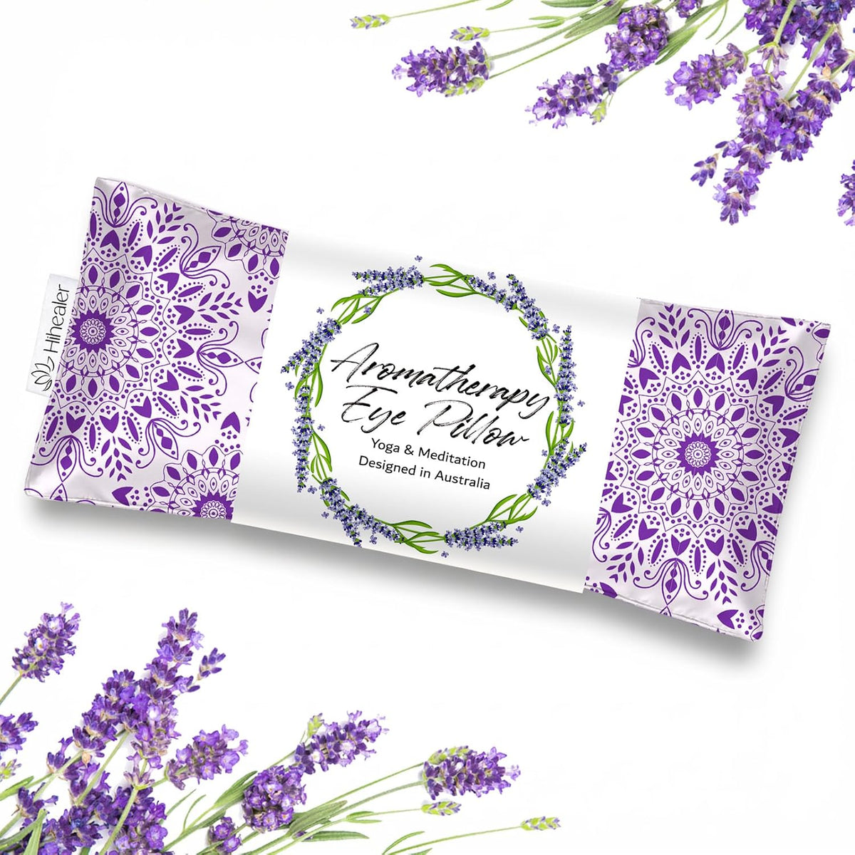 Hihealer Lavender Eye Pillow for Relaxation, Yoga, Sleep, Weighted Eye Mask