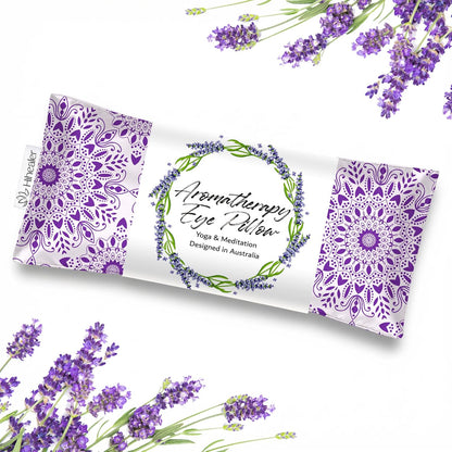 Hihealer Lavender Eye Pillow for Relaxation, Yoga, Sleep, Weighted Eye Mask