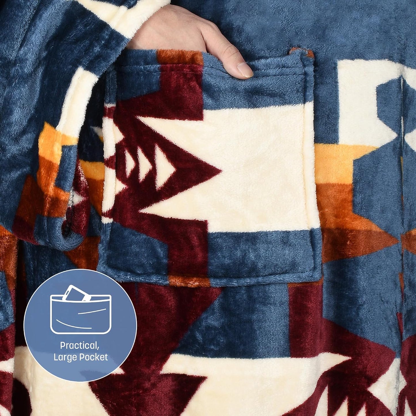 Catalonia Wearable Blanket with Sleeves for Women & Men, Fleece Wrap Throw | Cozy Sleeve Design for Hands-Free Comfort, Perfect for Reading, TV Time & Relaxing, Christmas & Birthday Gift