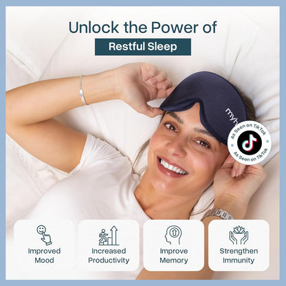 MyHalos® Sleep Mask for Men and Women, 3D Blackout Eye Masks for Sleep