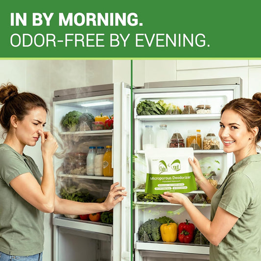 Refrigerator Deodorizer, Activated Carbon Odor Absorber, Fridge, 10 Packs | refrigerator deodorizer;freezer deodorizer;activated carbon odor absorber;fridge freshener;unscented;smell absorber