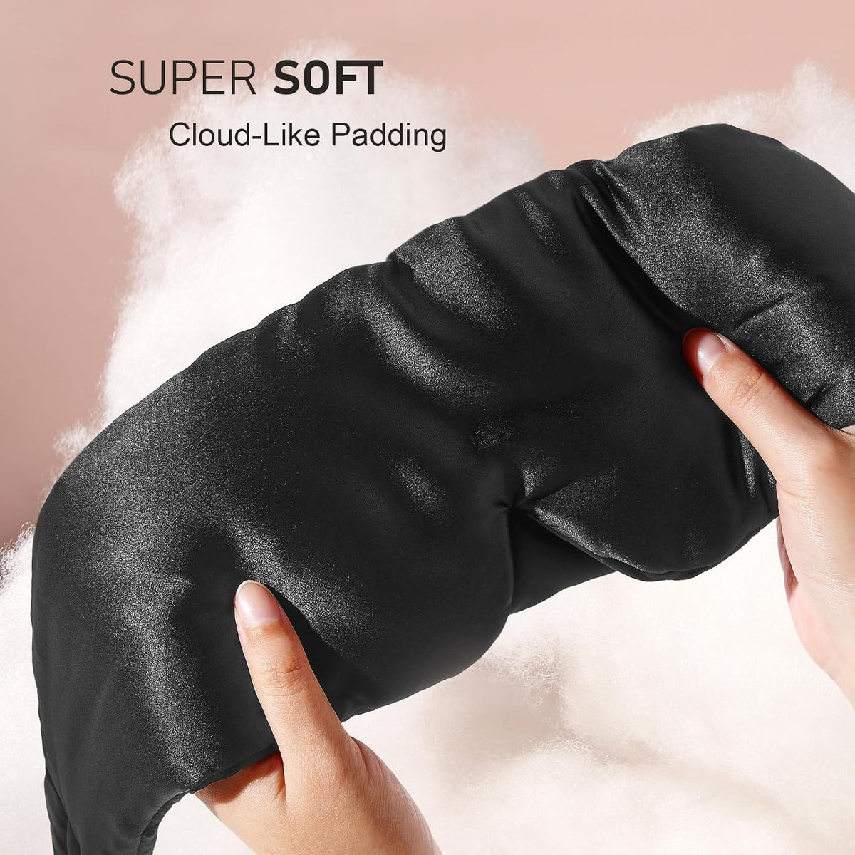 LitBear Silk Sleep Mask for Side Sleeper, Eye Mask Sleeping for Women Men