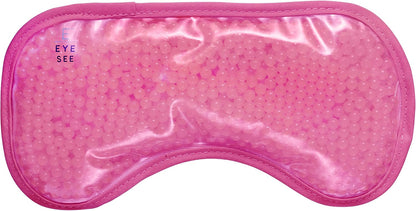 Eye See Plush Gel Eye Mask for Puffy Eyes, Blue - Cold Eye mask to Treat Dark Circles, Sinuses, Dry Eyes, and for Allergy Relief - Microwave Safe for Heat Therapy