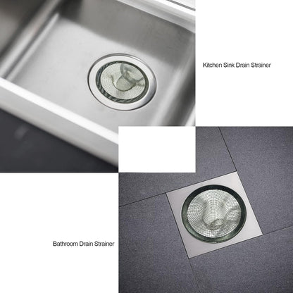 Sink Strainer,Drain Hair Catcher for Bathroom Bathtub Drains(2.75" / 1") | Bathroom Sink Drain Strainer,2PCS Drain Mesh Baskets for Laundry, Mop Pool, RV Sink