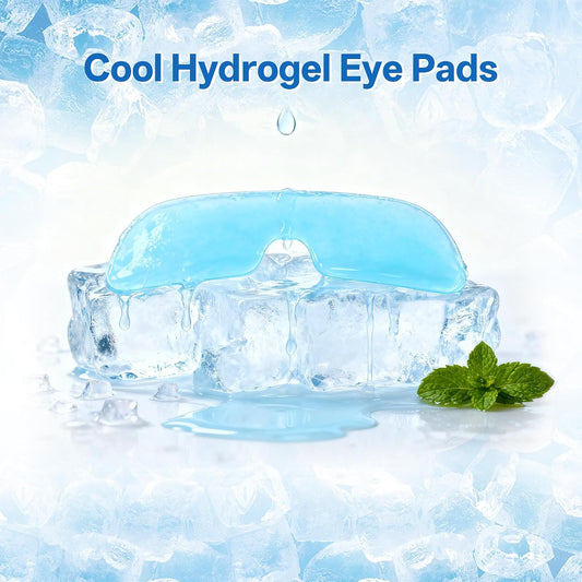 Disposable Cooling Eye Mask for Puffy Eyes, Cold Eye Mask for Eyes Tension Stress Relief, Eye Ice Pack for Cold Compress, 10 Packs