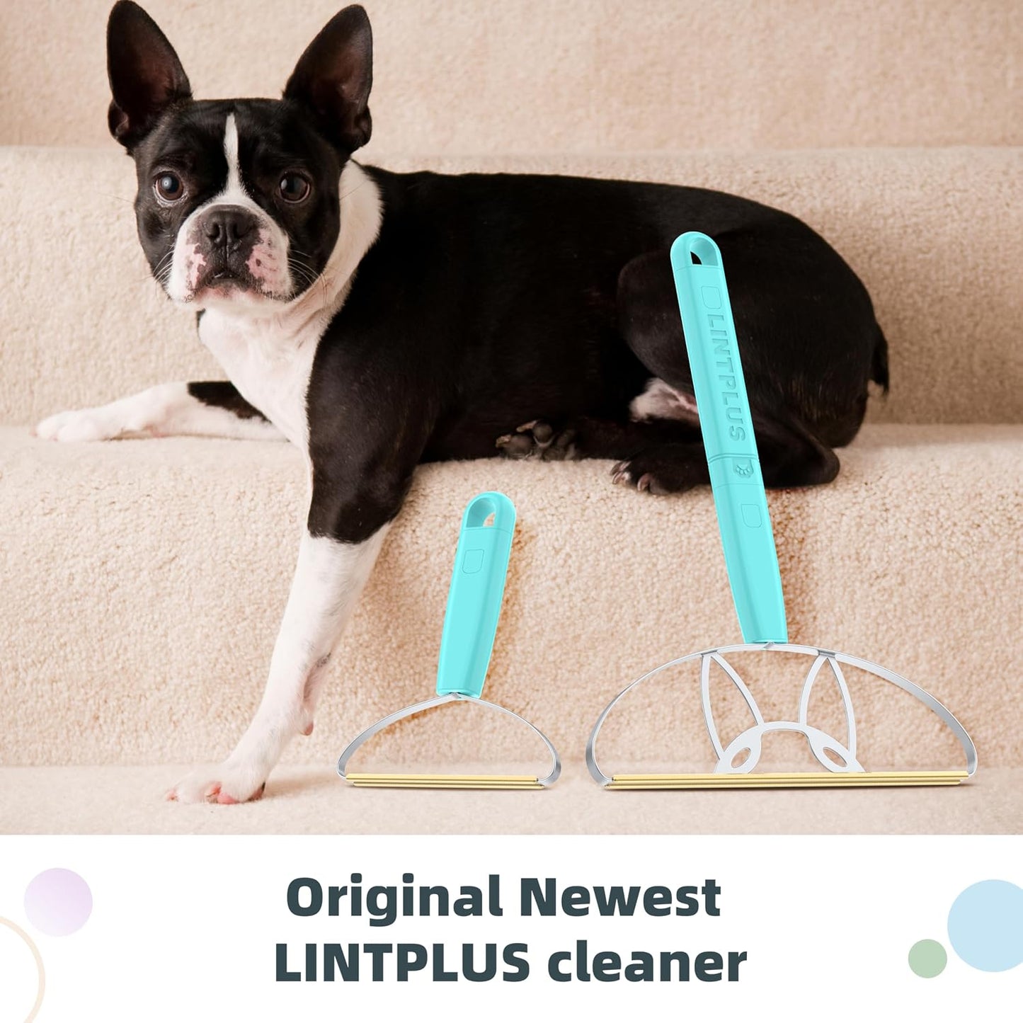 Deep Cleaner Pro Pet Hair Remover-Special Cat Hair Remover Multi Fabric Edge and Carpet Rake Scraper by LINTPLUS-Dog Hair Remover for Rugs,Couch & Pet Towers-Easy to Every Hair!