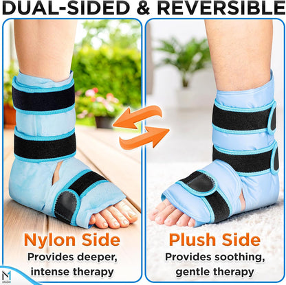 Ankle Ice Pack Wrap for Foot Pain Relief and Feet Injuries - by Mata1