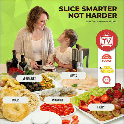 Food Cutter for Tomatoes, Grapes, Strawberries & Bagel Slicer
