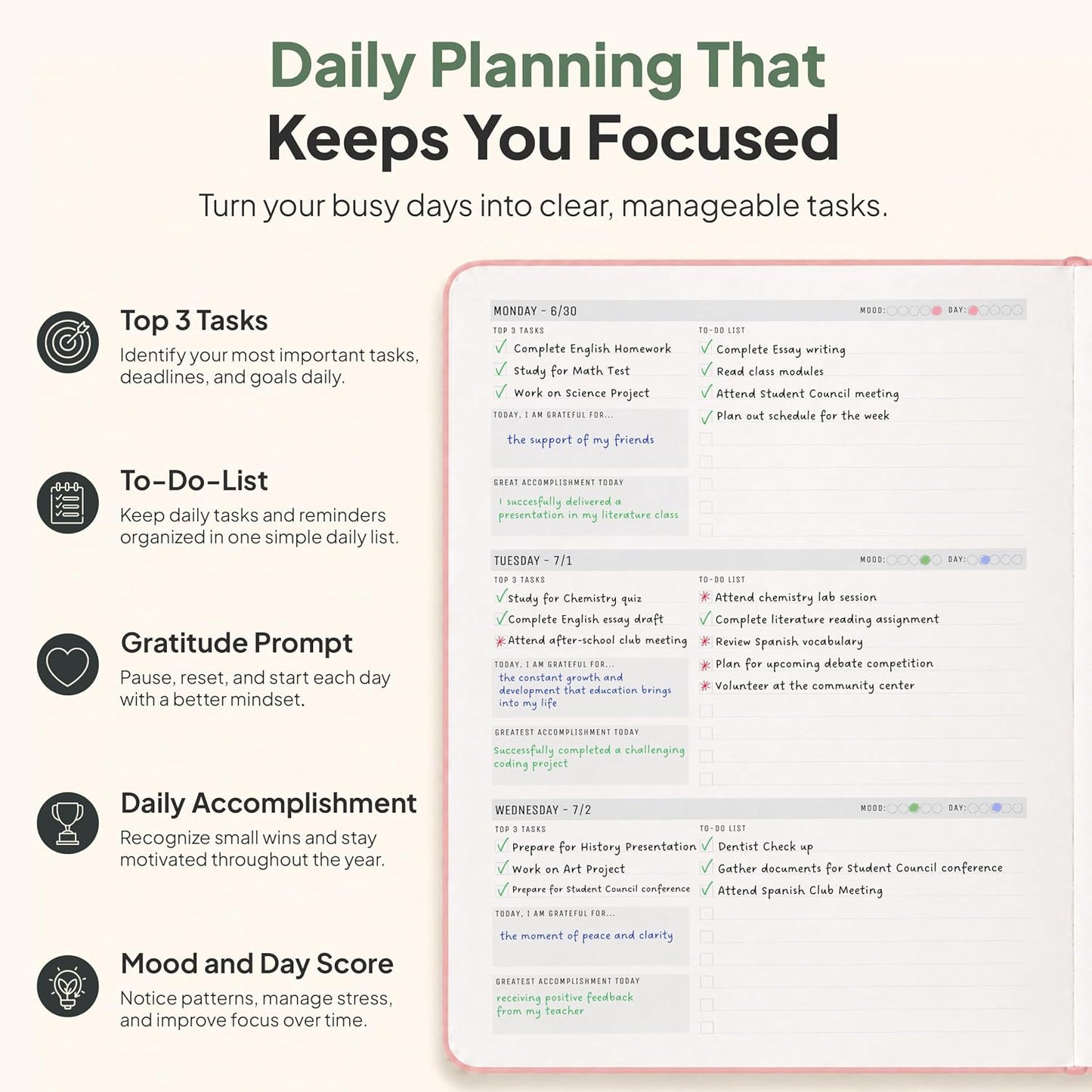 Dated, 2026 Planner, 5.8” x 8.3” - The #1 Productivity Planner to Achieve Your 2026 Goals - Planner 2026-2027 by PRODUCTIVITY STORE (A5, GREY)