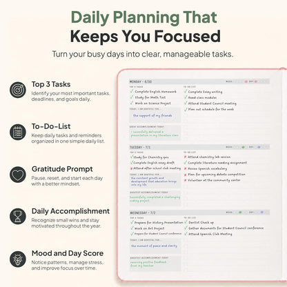 Dated, 2026 Planner, 5.8” x 8.3” - The #1 Productivity Planner to Achieve Your 2026 Goals - Planner 2026-2027 by PRODUCTIVITY STORE (A5, GREY)