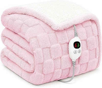 Templewet Heated Blanket Throw 50" x 60",Cute Electric Blanket,Racoon | Timer Settings,Auto Off,Soft Sherpa Heated Throw Blanket,Machine Washable,Fast Heating for Sofa Bed Office Use,Gifts for Mom