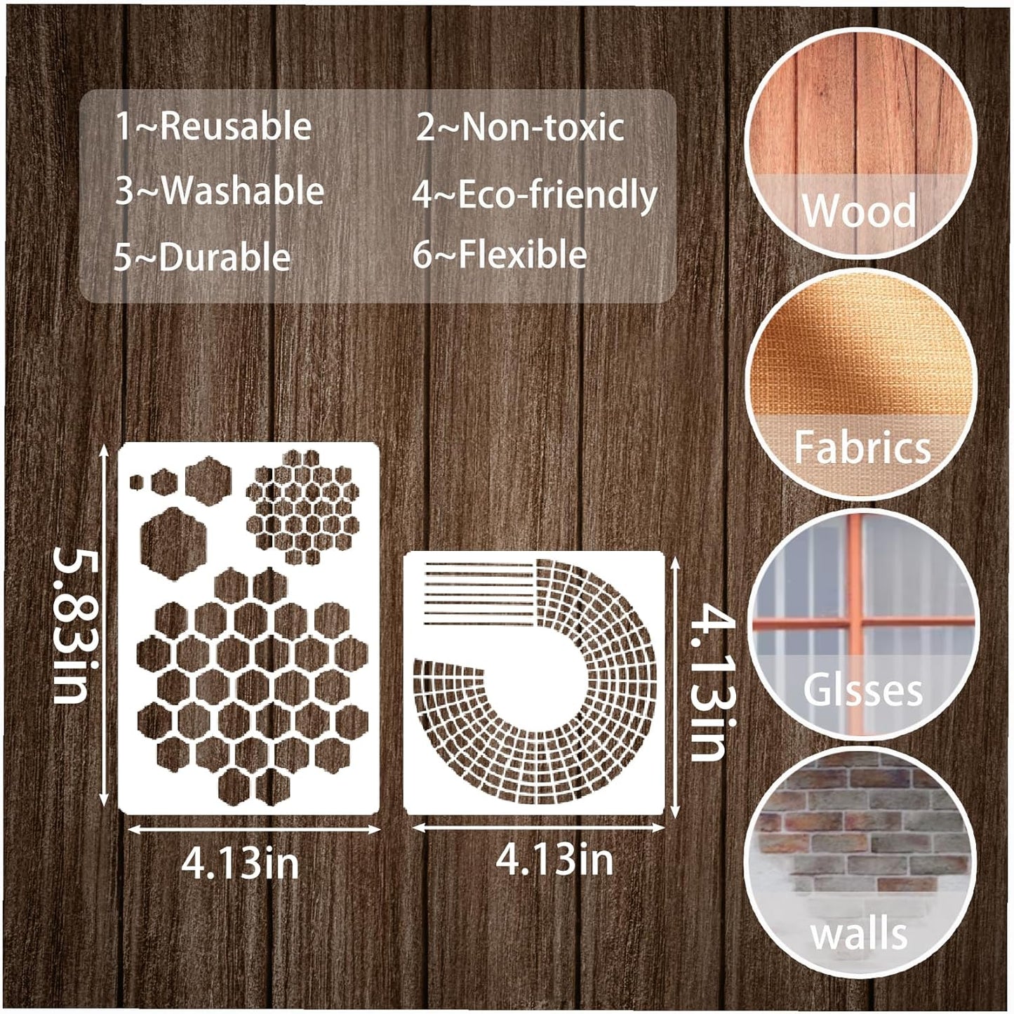 16 Pieces Journal Stencils for Dotted Journals Supplies, Happy Planner Stencils for Journaling DIY Drawing Templates Accessories Kit for Notebook Cards Scrapbook (16 Journal)