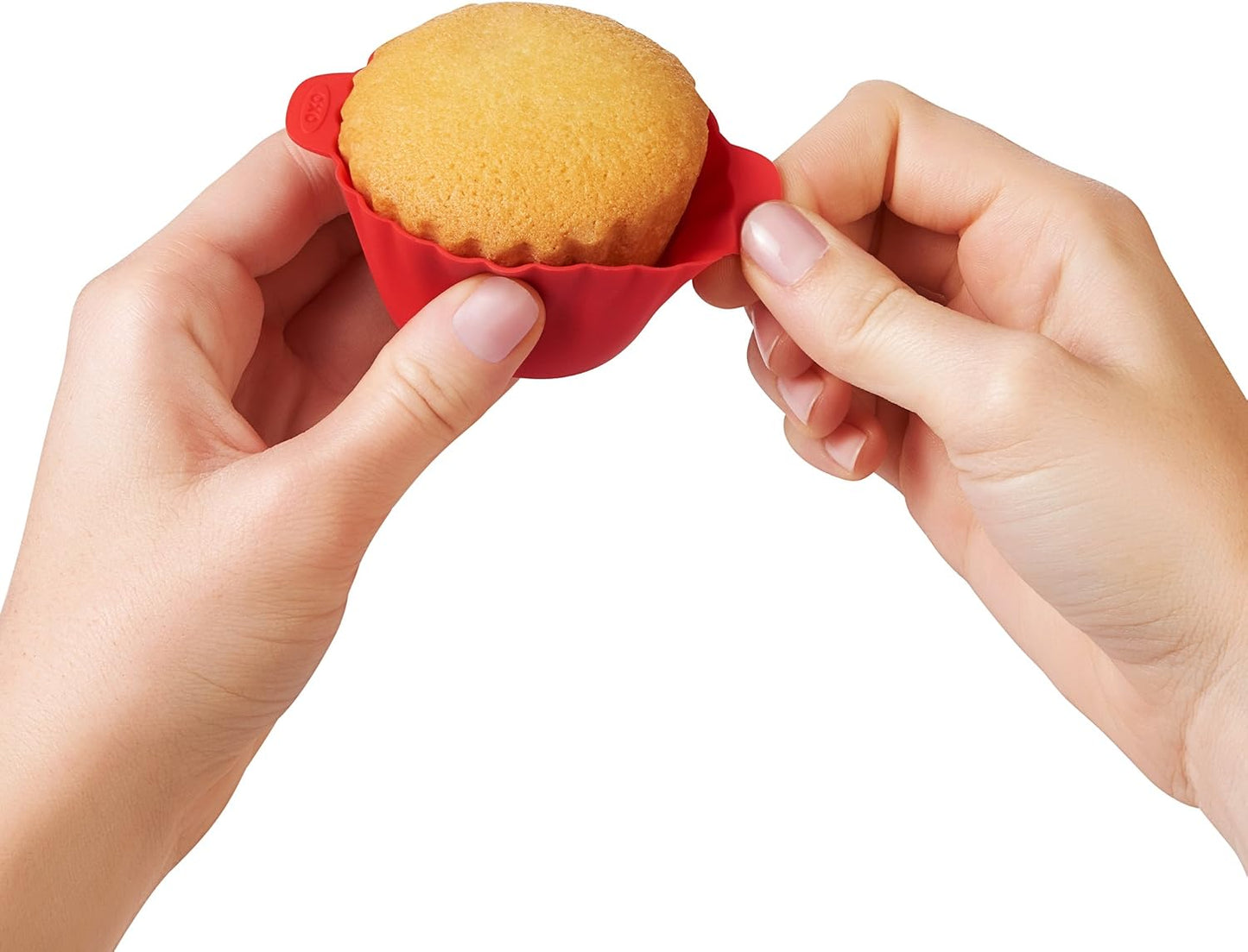 OXO Good Grips Silicone Baking Cups, Pack of 12, Reusable, BPA-Free, Dishwasher Safe, Non-Stick, Food Grade, Cupcake Cups, Muffin Cups, Cupcake Liners, Muffin Liners