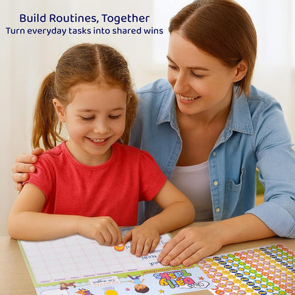 PUTSKA Potty Training and Chore Chart, 26 Boards, 1528 Stickers,Classic