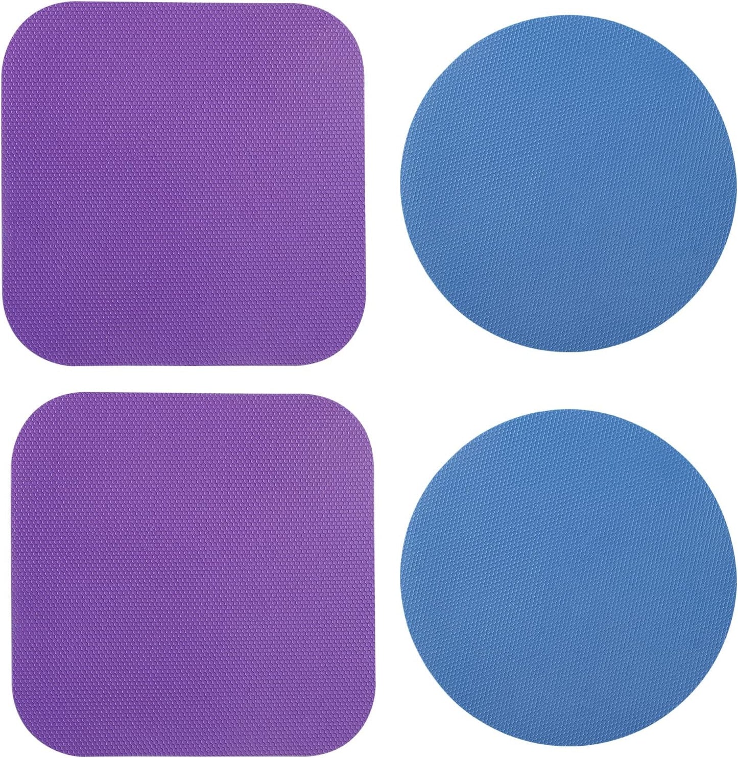 LUTER 4pcs Jar Opener Gripper Pad for Seniors with Weak Hands, Rubber | Multi-function Silicone Bottle Opener Lid Cap Rubber Gripper Pads Kitchen Coasters Gadgets, Light Blue, Green