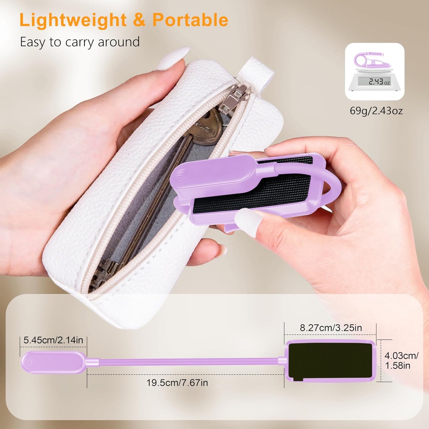 Gritin 16 LED Rechargeable Book Light for Reading in Bed | Eye Caring 3 Color Temperatures,Stepless Dimming Brightness,80 Hrs Runtime,Lightweight Flexible Clip on Light for Book Lovers