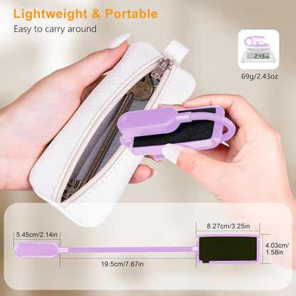 Gritin 16 LED Rechargeable Book Light for Reading in Bed | Eye Caring 3 Color Temperatures,Stepless Dimming Brightness,80 Hrs Runtime,Lightweight Flexible Clip on Light for Book Lovers