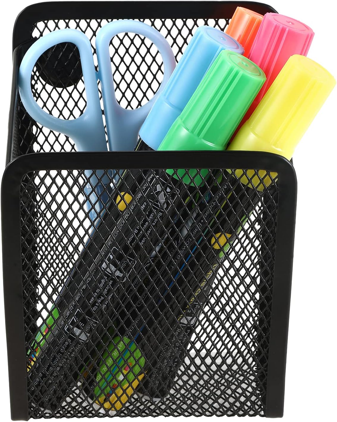 Magnetic Pencil Holder,Mesh Stainless Steel Pen Basket, Metal Writing Utensil Storage Organizer for Whiteboard,Blackboard,Kitchen, Locker, Home, or Office | Metal Writing Utensil Storage Organizer for Whiteboard,Blackboard,Kitchen, Locker, Home, or Office