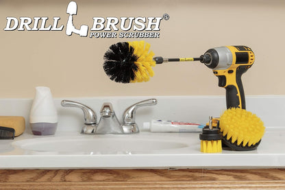Drillbrush Shower Scrubber Drill Attachment - Car Detailing Tools - | Dishwasher Safe Drill Brush Scrubber For Cleaning Tubs, Sinks, Tile, Grout, Flooring, Carpet, Leather, Seats, Boats,