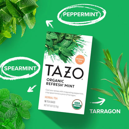 TAZO Calm Chamomile Herbal Tea Bags, 96 Count (16ct - 6-Pack)