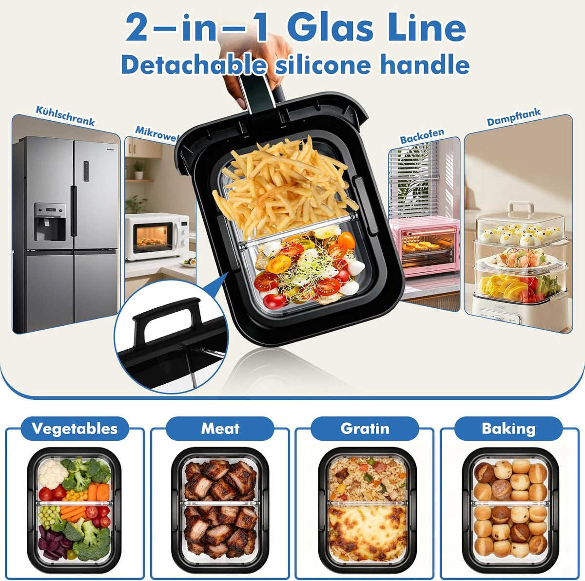 Air Fryer Accessories for Ninja Foodi DZ401, DZ550, SL401, SL451 10Qt