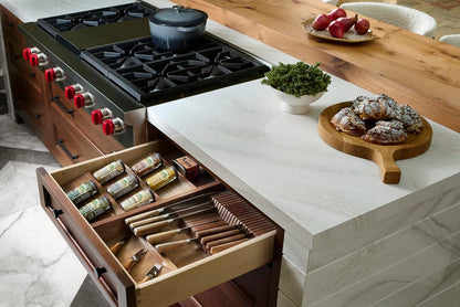 Rev-A-Shelf Walnut Trim-to-Fit Spice Drawer Insert Organizer