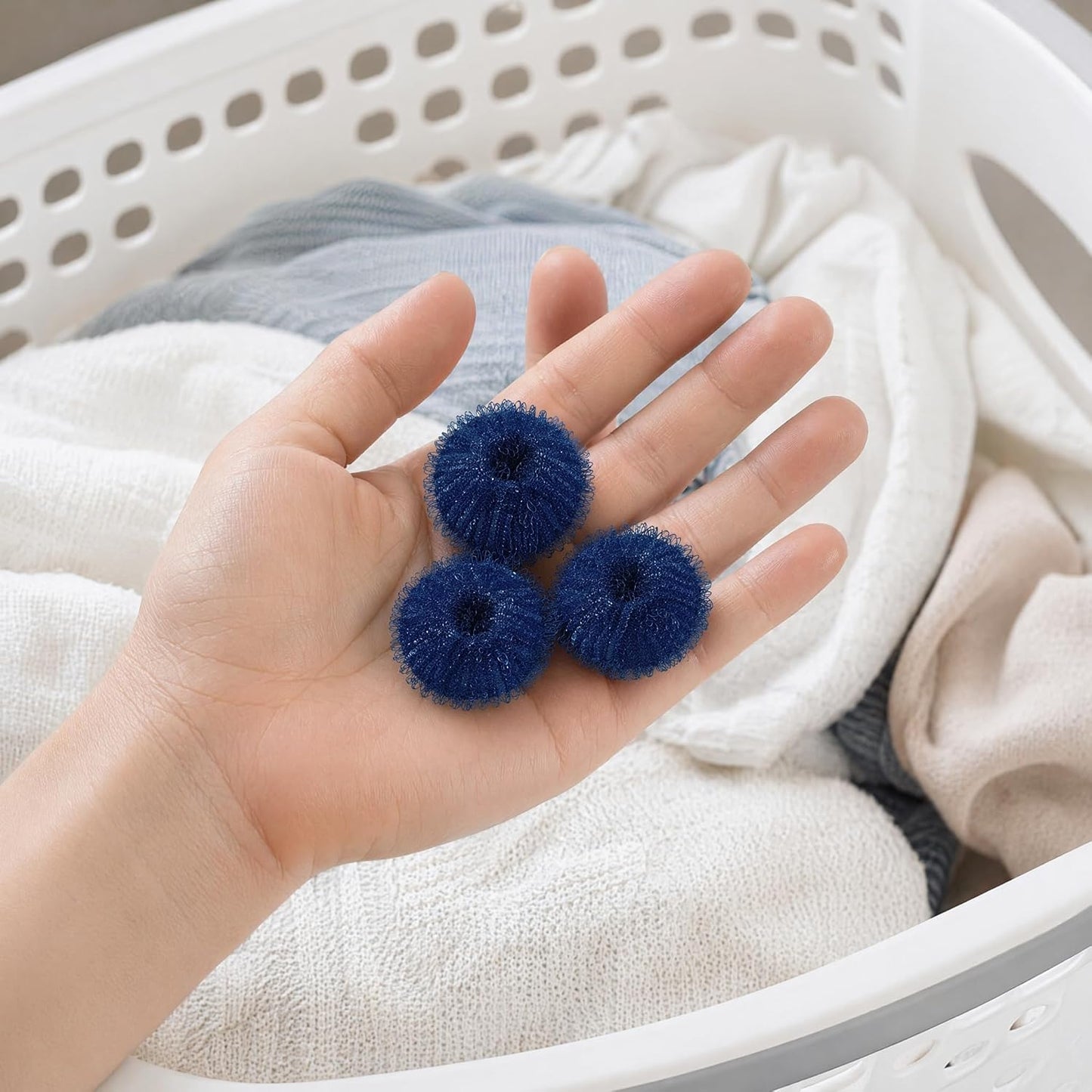 12 Pack Pet Hair Remover for Laundry, Reusable Lint Balls for Dryer & Washer, Effective Lint Catcher for Washing Machine, Dog and Cat Hair Catcher, Dryer Balls Alternative to Pet Hair Sheets