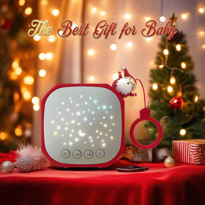 White Noise Sound Machine Baby with Star Projector | Portable Sleep Aid Lullaby Music for Baby Sleeping | Soothing Sound Machine for Nursery, Car Travel, Bedroom Crib, Kids Gifts (Puppy)