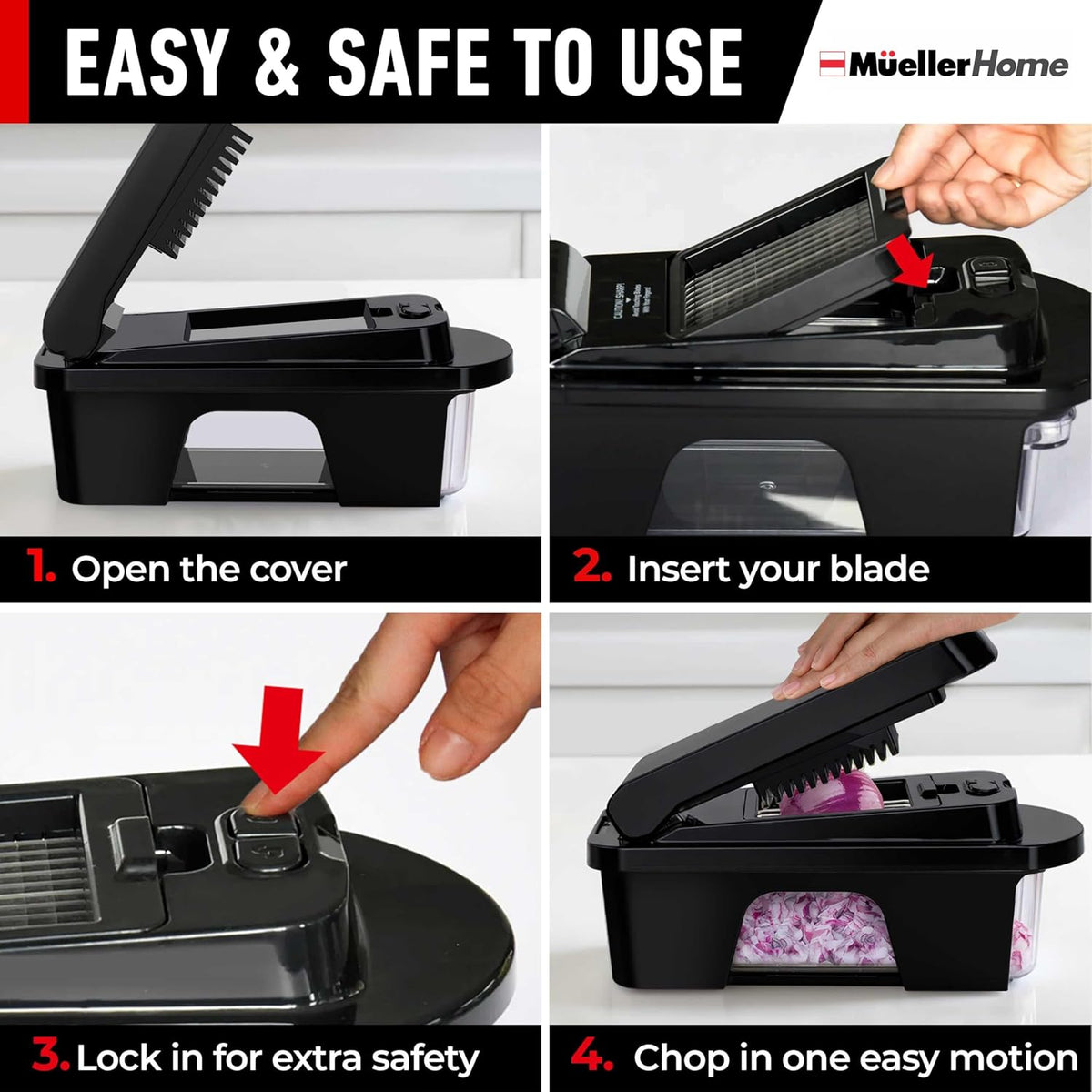 Mueller Pro-Series All-in-One, 12 Blade Mandoline Slicer for Kitchen