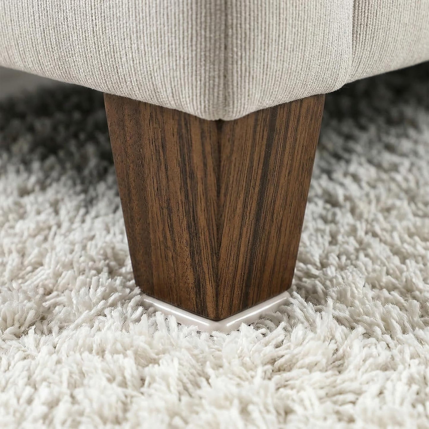8 Pack Furniture Sliders for Carpet & Hardwood Floors, 1.6" and 2" Square Plastic Self-Adhesive Sliding Pads, Chair Sliders for Wood Floors Heavy Duty - Moving Furniture Easily & Safely (Gray)