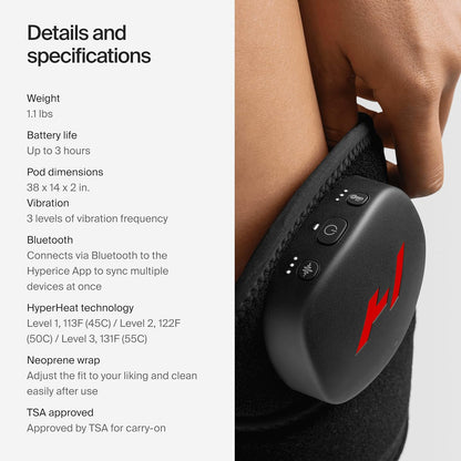 Hyperice Venom 2 Back Heated Vibration Massage Therapy Wrap Pain Relief | Relieve Pain | Soreness | Tightness | Increase Blood Flow |Three Precise Settings and Patterns | Up to 3 Hour Battery Life