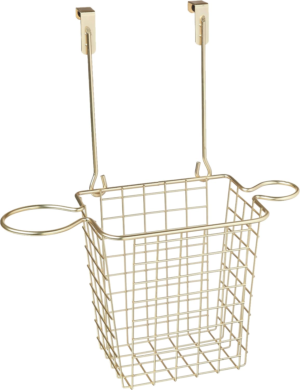 Spectrum Grid Over the Cabinet Styling Station (Satin Nickel) - Tall Bathroom & Under Sink Organizer for Hair Dryer, Beauty Tools, Accessories, & Home Essentials