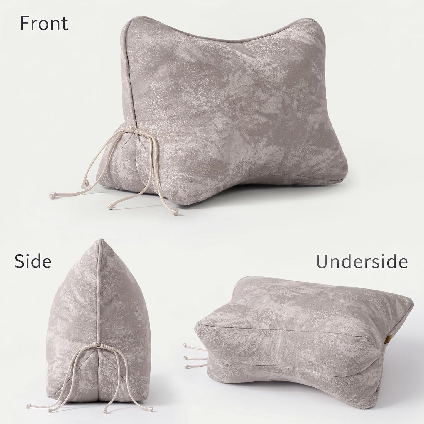 Pat. Pend. Lumbar Support Pillow, Reading Pillow, Moss Green | Back pillow for reading on a couch, sofa, or armchair; triangle cushion with removable, washable cover for lounging