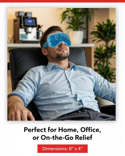 Alpi Plush Gel Beads Hot/Cold Eye Mask, Relaxation & Tension Comfort