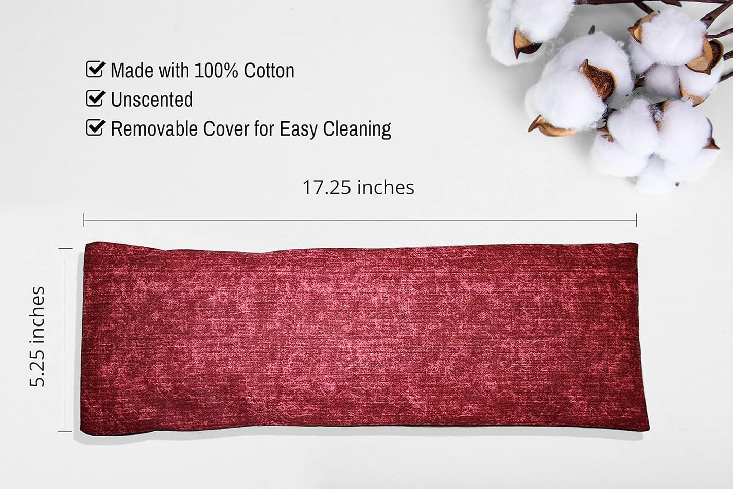 Microwavable Corn Filled Heating Pad and Cold Pack/Washable 100% Cotton Cover (Cross Hatch - Mint, 7.5in W x 11in L)