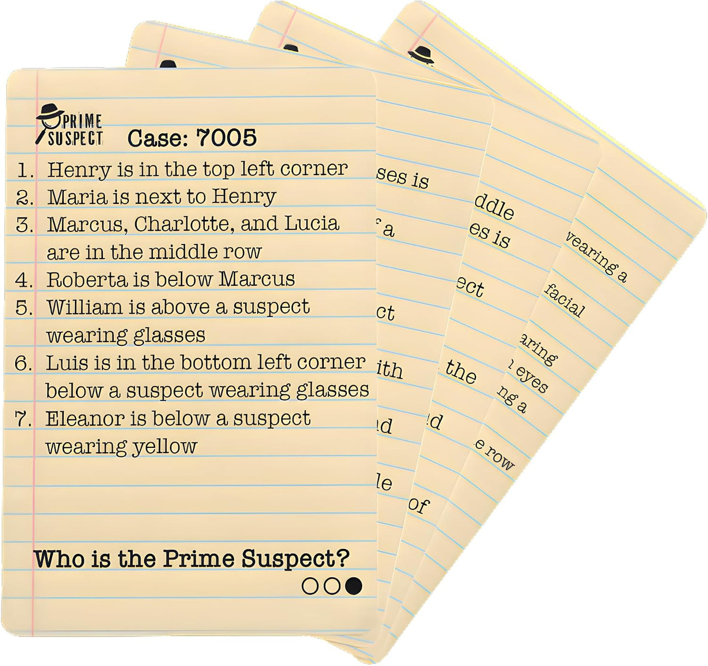 Prime Suspect Logic Game with 45 Case Cards | Single Player or Group Play | Ages 8+ | Compact Brain Teaser Game | Detective Game (Prime Suspect: Original)