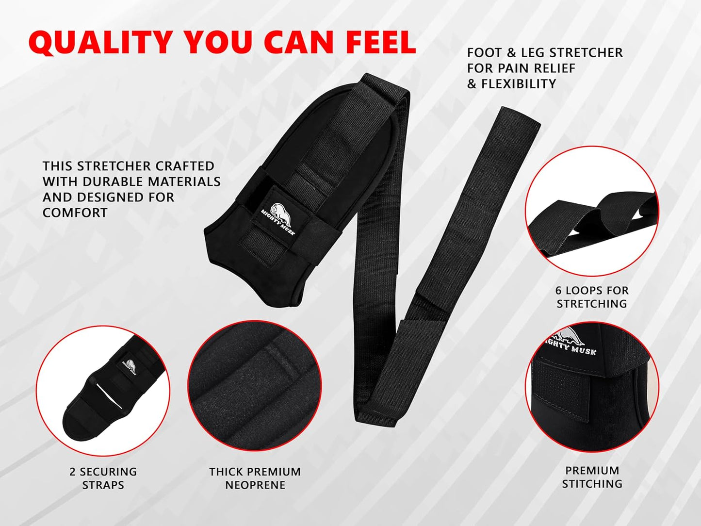 Foot and calf stretcher for planter fasciitis, Heel Spurs, Foot Drop, Achilles Tendinitis, Hamstring Strains, and Calf Muscle Stretching