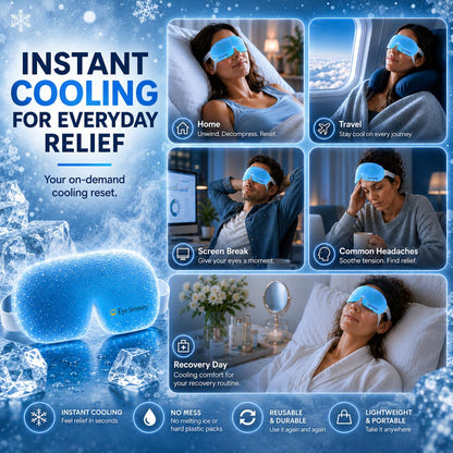 Eye Serenity Steam Eye Mask, Heated Eye Mask, Self Heating Warm Compress for Dry Eyes, Fast Relief for Stye, Puffy Sensitive Eyes, Moist Heat, Gift for Women and Men - Unscented