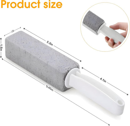 Bexter 2-Pack Value Toilet Bowl Pumice Cleaner with Handle – Removes Hard Water Rings, Stains & Limescale – Multi-Surface Bathroom Cleaning Stone for Sink, Pool, Tile