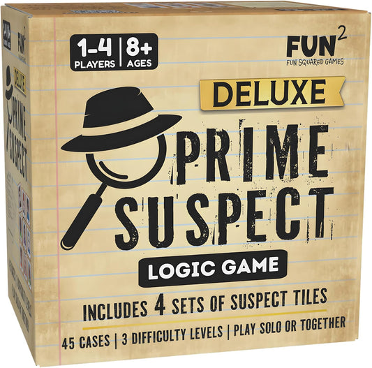 Prime Suspect Logic Game with 45 Case Cards | Single Player or Group Play | Ages 8+ | Compact Brain Teaser Game | Detective Game (Prime Suspect: Original)