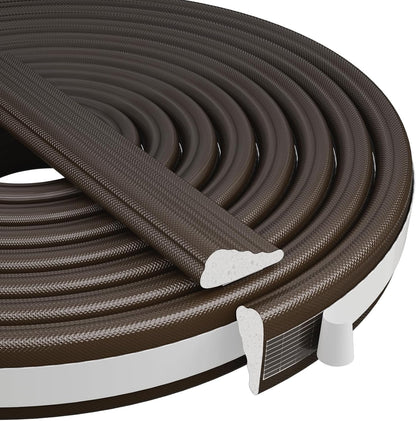 Kneelisa 118” Wedge-Shape Foam Window Weather Stripping Door Seal | Soundproofing Frame Winter Insulation Strip,Noise Cancelling Window Inserts,Door Gap Filler Light Blocker,White