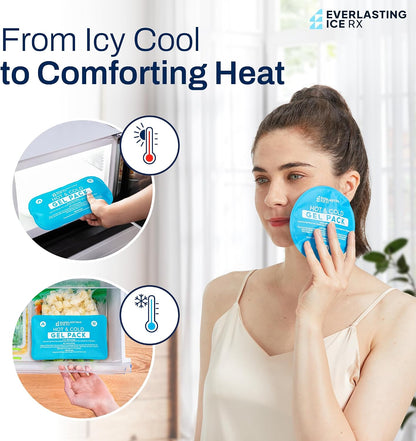 Reusable Hot and Cold Gel Ice Packs for Injuries - 7 Pack Variety Gel Ice Pack Set - Hot and Cold Therapy Solution for Injuries, Cold Packs for Pain Relief - Ice Packs for Injuries Reusable