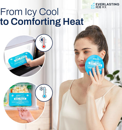 Reusable Hot and Cold Gel Ice Packs for Injuries, 7 Pack Variety Set