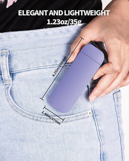 HEMONNKAM Book Reading Light, Rechargeable Clip on Booklight, Eye Caring 3 Color Temperatures & 5 Brightness Levels, Night Use for Bed, Long Lasting, Reading at Night in Bed, Romantic Purple