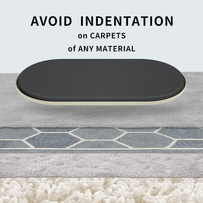 Furniture Sliders for Carpet – 8 Pcs 9.5" Beige Movers | Durable sliders for furniture on carpet. Easy moving pads glide over rug. Long-lasting for heavy furniture. Protects floors.