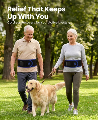 BOB AND BRAD ThermoRed Cordless Heating Pad for Lower Back with Red Light