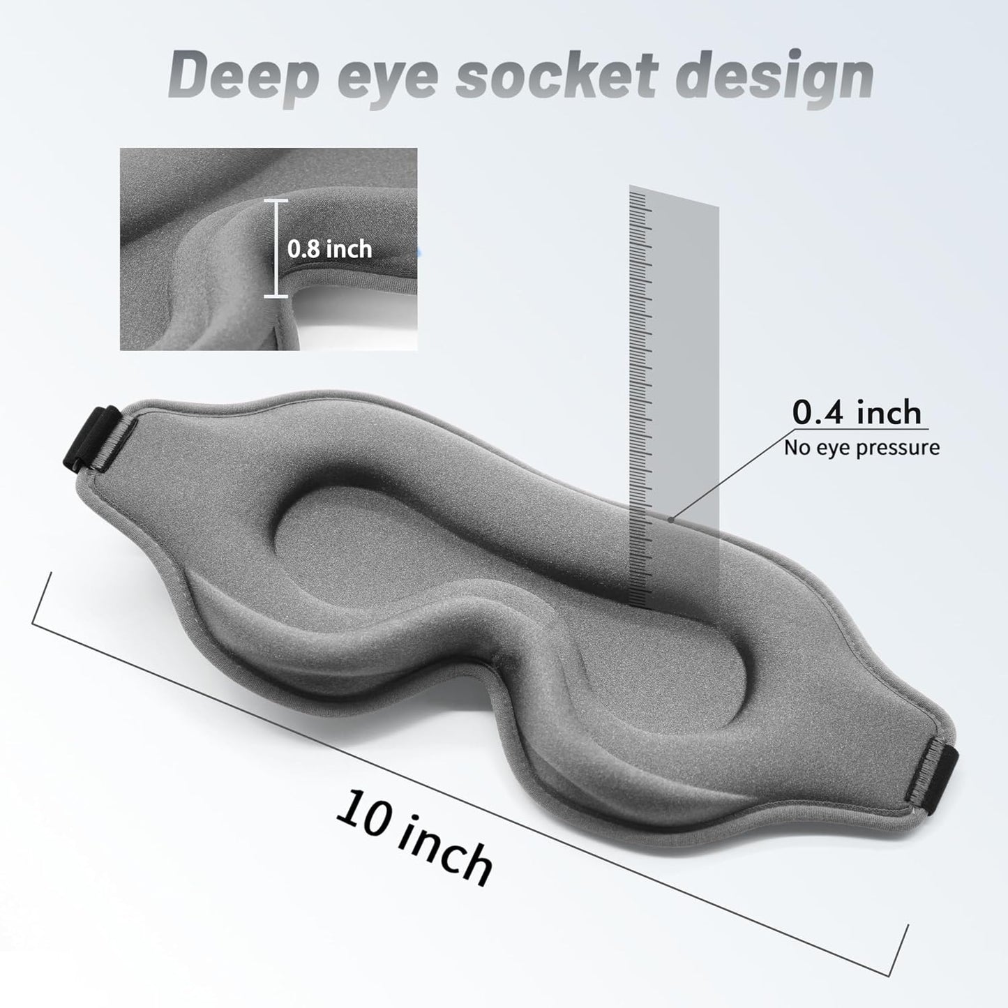Heated Eye Mask – Warm Compress for Dry Eyes, USB Electric Heating Pad for Stye & Chalazion Eye Treatment, Eye Sleep Mask for Dark Circles and Puffiness Relief (Gray)
