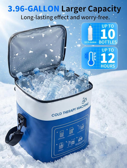 Ankle Foot Ice Pack Wrap for Cold Therapy Machine, Replacement Pad Only for Cryotherapy Unit, Cold Water Therapy for Plantar Fasciitis Relief, Post-Surgery & Injury Recovery - Universal Connector